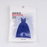 6/0 Opaque Colours Round Glass Seed Beads, Blue, Size: about 4mm in diameter, hole:1.5mm, about 495pcs/50g