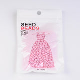 6/0 Opaque Colours Round Glass Seed Beads, Pink, 4mm, hole:1.5mm, about 495pcs/50g, 50g/Set