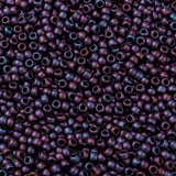 TOHO Round Seed Beads, Japanese Seed Beads, (704) Matte Color Andromeda, 8/0, 3mm, Hole: 1mm, about 222pcs/10g