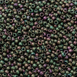 TOHO Round Seed Beads, Japanese Seed Beads, (708) Matte Color Cassiopeia, 8/0, 3mm, Hole: 1mm, about 220pcs/10g