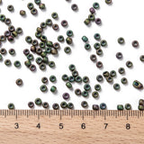 TOHO Round Seed Beads, Japanese Seed Beads, (708) Matte Color Cassiopeia, 8/0, 3mm, Hole: 1mm, about 220pcs/10g