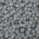 TOHO Round Seed Beads, Japanese Seed Beads, Frosted, (150F) Ceylon Frost Smoke, 11/0, 2.2mm, Hole: 0.8mm, about 1110pcs/10g