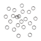 Tarnish Resistant 160pcs Jewelry Findings Original Color 304 Stainless Steel Split Rings, Double Loops Jump Rings, 5x1.2mm, about 3.8mm inner diameter,about 160pcs/10g