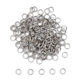 Tarnish Resistant 160pcs Jewelry Findings Original Color 304 Stainless Steel Split Rings, Double Loops Jump Rings, 5x1.2mm, about 3.8mm inner diameter,about 160pcs/10g