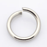 Tarnish Resistant 304 Stainless Steel Open Jump Rings, Stainless Steel Color, 22 Gauge, 3.5x0.6mm, Inner Diameter: 2.3mm, about 1000pcs/20g