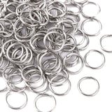 304 Stainless Steel Open Jump Rings, Stainless Steel Color, 20 Gauge, 7x0.8mm, Inner Diameter: 5.4mm, about 127pcs/10g, 10g/Set