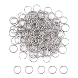 304 Stainless Steel Open Jump Rings, Stainless Steel Color, 20 Gauge, 7x0.8mm, Inner Diameter: 5.4mm, about 127pcs/10g, 10g/Set