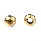 Round PVD Vacuum Plating 304 Stainless Steel Beads, Golden, 4mm, Hole: 1.5mm, 50pc/Set