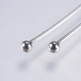 Tarnish Resistant 304 Stainless Steel Ball Head Pins, Stainless Steel Color, 40x 0.5mm, 24 Gauge, Head: 2mm, about 47pcs/5g