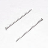 Non-Tarnish 304 Stainless Steel Flat Head Pins, Stainless Steel Color, 50x0.7mm, 20pc/Set