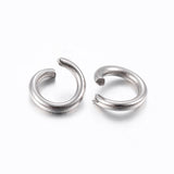 Tarnish Resistant 304 Stainless Steel Open Jump Rings, Stainless Steel Color, 22 Gauge, 3x0.6mm, about 625pcs/10g