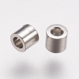 Tarnish Resistant 304 Stainless Steel Spacer Beads, Column, Stainless Steel Color, 2x2mm, Hole: 0.9mm, 20pc/Set