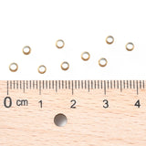 304 Stainless Steel Spacer Beads, Round, Golden, 3x2mm, Hole: 1.6mm, 50pc/Set