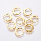 304 Stainless Steel Charms, Ring, Golden, 10x1mm, 10pc/Set