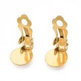 304 Stainless Steel Clip-on Earring Findings, Clip on Earring Pads, Flat Round, Golden, 18x10x7mm, Hole: 3mm, 10pcs/Set