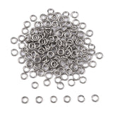 304 Stainless Steel Open Jump Rings, Stainless Steel Color, 20 Gauge, 4x0.8mm, Inner Diameter: 2.4mm, 200pcs/Set