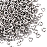 304 Stainless Steel Open Jump Rings, Stainless Steel Color, 18 Gauge, 4x1mm, Inner Diameter: 2mm, about 168pcs/10g, 10g/Set