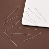 Tarnish Resistant 304 Stainless Steel Eye Pin, Stainless Steel Color, 65x0.7mm, Hole: 2mm, 100pc/Set