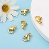 304 Stainless Steel Lobster Claw Clasps, Parrot Trigger Clasps, Manual Polishing, Real 24K Gold Plated, 13x8x4mm, Hole: 1.5mm, 5pc/Set