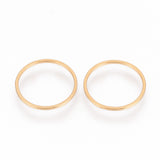 304 Stainless Steel Linking Ring, Ring, Golden, 16x0.8mm, 5pc/Set