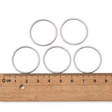 304 Stainless Steel Linking Rings, Metal Connector for DIY Jewelry Making, Stainless Steel Color, 25x1mm, Inner Diameter: 22.5mm, 20pcs/Set