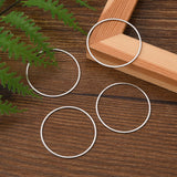 304 Stainless Steel Linking Ring, Stainless Steel Color, 40x1mm, Inner Diameter: 37.5mm, 10pcs/Set