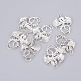 Tibetan Style Alloy Pendants, Dragon, Cadmium Free & Lead Free, Antique Silver, 34.5x27.5x2mm, Hole: 2.5mm, 20pcs/Set