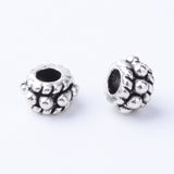 Tibetan Style Alloy Spacer Beads, Rondelle, Cadmium Free & Nickel Free & Lead Free, Antique Silver, 5x3mm, Hole: 2mm, 200pc/Set