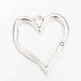 Tibetan Style Alloy Big Pendants, Hollow Heart, Cadmium Free & Lead Free, Antique Silver, 76x67x3.5mm, Hole: 9x11.5mm, 2pc/Set