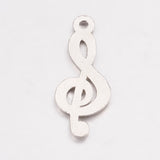 Tibetan Style Alloy Treble Clef Pendants, Cadmium Free & Lead Free, Musical Note, Antique Silver, 26x10x2mm, Hole: 2mm, 20pc/Set