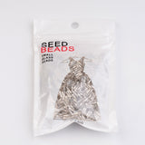 Glass Twist Bugles Seed Beads, Silver Lined, White, about 6mm long, 1.8mm in diameter, hole: 0.6mm, 1250pcs/50g