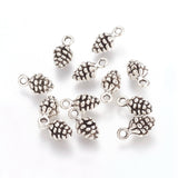 Antique Silver Tibetan Style Pine Cone Pendants, Cadmium Free & Lead Free, 13mm long, 7mm wide, 5.5mm thick, hole: 2mm, 20pc/Set