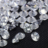 Clear Grade A Diamond Shaped Cubic Zirconia Cabochons, Faceted, 2.5x1.7mm, 50pc/Set