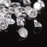 Clear Grade A Diamond Shaped Cubic Zirconia Cabochons, Faceted, 4x2.5mm, 50pc/Set