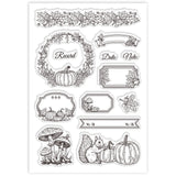 Summer Theme Clear Stamps, Mixed Shapes
