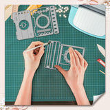 Camera Shaped Photo Album Carbon Steel Cutting Dies Stencils, for DIY Scrapbooking, Photo Album, Decorative Embossing Paper Card, Mixed Shapes, 108~158x55~102x0.8mm, 5pcs/set