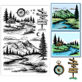 Mountain Plastic Clear Stamps