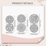 Astrolabe Carbon Steel Cutting Dies Stencils, for DIY Scrapbooking, Photo Album, Decorative Embossing Paper Card, 168~197x86~103x0.8mm, 3pcs/set