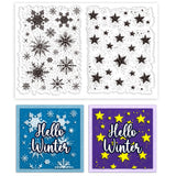 Custom Summer Theme PVC Plastic Clear Stamps, for DIY Scrapbooking, Photo Album Decorative, Cards Making, Snowflake, 160x110mm