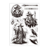 Witch Summer Theme Clear Stamps