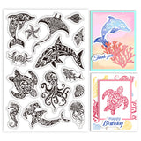 Marine Organism Summer Theme Clear Stamps