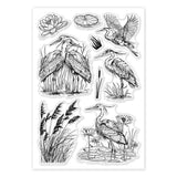 Heron Summer Theme Clear Stamps