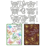 Butterfly Carbon Steel Cutting Dies Stencils, for DIY Scrapbooking, Photo Album, Decorative Embossing Paper Card, 169x150x0.8mm