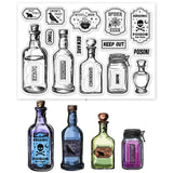 Bottle Summer Theme Clear Stamps