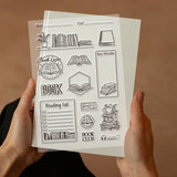 PVC Plastic Clear Stamps, for DIY Scrapbooking, Photo Album Decorative, Cards Making, Book, 160x110mm