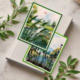 Custom Summer Theme PVC Plastic Clear Stamps, for DIY Scrapbooking, Photo Album Decorative, Cards Making, Bulrush, 160x110mm