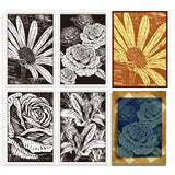 Custom Summer Theme PVC Plastic Clear Stamps, for DIY Scrapbooking, Photo Album Decorative, Cards Making, Flower, 160x110mm