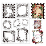 Custom Summer Theme PVC Plastic Clear Stamps, for DIY Scrapbooking, Photo Album Decorative, Cards Making, Mixed Shapes, 160x110mm