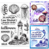 Lighthouse Summer Theme Clear Stamps