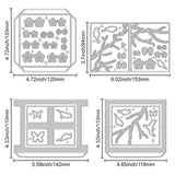 Sakura Lantern Carbon Steel Cutting Dies Stencils, for DIY Scrapbooking, Photo Album, Decorative Embossing Paper Card, 118~153x94~120x0.8mm, 4pcs/set